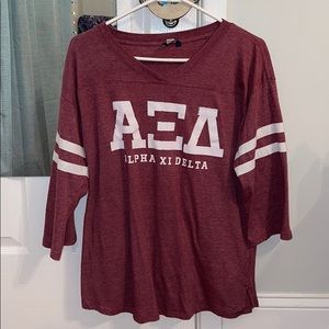 Alpha Xi Delta Baseball Tee